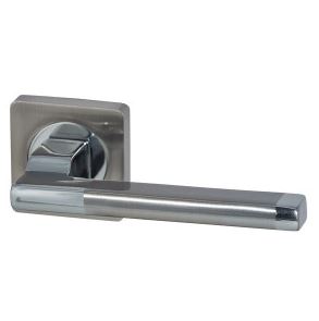 Ручка дверная раздельная A52-L20 SN/CP никель/хром; Marlok