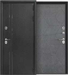 Дверь металлическая Бункер Витра 960х2050мм L 1,2 мм черный шелк/бетон графит