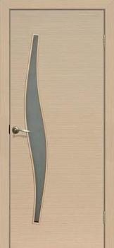 Полотно дверное Fly Doors Волна беленый дуб ПО 700мм стекло матовое; Сибирь Профиль