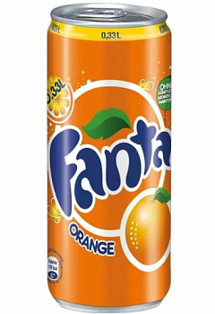 Вода Фанта 0,33 л апельсин ж/б