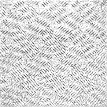 Плитка потолочная штампованная белая 1К; Антарес, упак.