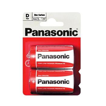 Батарейка солевая Panasonic Zinc Carbon R20 (D) 1.5B бл./2