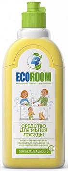 Средство чистящее для мытья посуды Ecoroom 500 мл биоразлогаемое