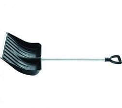 Лопата снегоуборочная металл 500х430 оцинкованная алюм/ч V-ручка; О0925