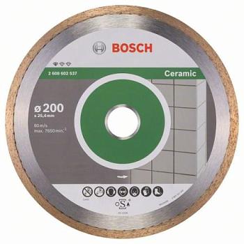 Диск алмазный сплошной 200х25,4 мм; Bosch
