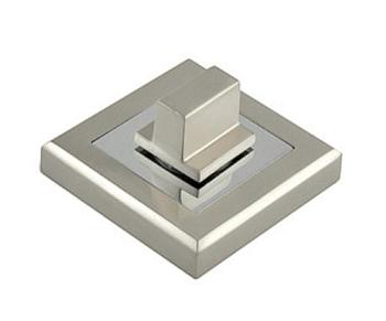 Накладка на цилиндр квадратная Palladium матовый никель/хром; CS ET SN/CP