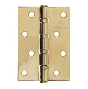 Петля дверная универсальная Marlok 100х70х2,5 мм PB золото