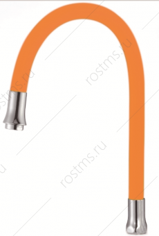 Излив для кухни гибкий универсальный 54 см силиконовый оранжевый; РМС, S134OR