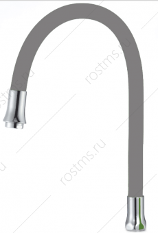 Излив для кухни гибкий универсальный 54 см силиконовый серый; РМС, S134GY