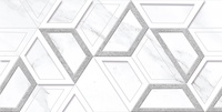 Плитка Фьюжен белый геометрия 20х40см 1,2кв.м. 15шт; Нефрит, 08-00-00-2731
