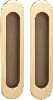 Ручки для раздвижных дверей Armadillo золото; SH010-GP-2