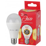 Лампа светодиодная ECO LED A65 20Вт 2700К E27; ЭРА, Б0031709