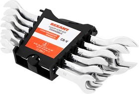 Набор ключей рожковых 8-19 мм 6 шт CrV; REXANT, 12-5843