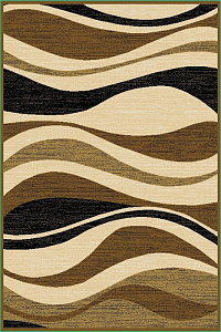 Ковер Мокко 100х200 см прямоугольный беж-коричневый с рис 22102-01