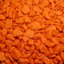 Щебень декоративный 20 кг фракция 5-15 мм цветной оранжевый