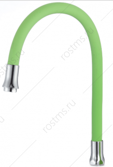 Излив для кухни гибкий универсальный 54 см силиконовый зеленый; РМС, S134GR
