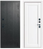 Дверь металлическая термо AXELDOORS EXCELLENT 960х2050мм R 1,2мм черное серебро антик/белый матовый