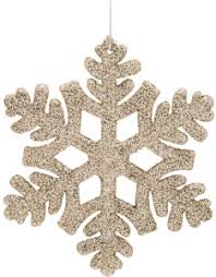 Украшение новогоднее на елку Снежинка резная в роуз голд; 89035