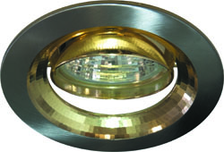 Светильник точечный 2009DL MR16 G5,3 50Вт титан/золото неповоротный; Feron, 17831