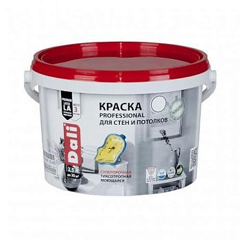 Краска в/д для стен и потолков акриловая Dali Professional глубокоматовая База А, 9 л; Рогнеда 