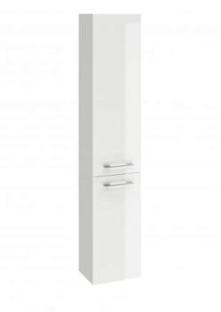 Шкаф-пенал подвесной для ванной комнаты Lara 30 белый МДФ/Эмаль 150х30х25см; Cersanit, SB-SL-LAR/Wh