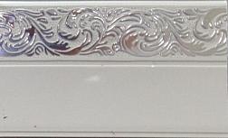Карниз трехрядный пластик Галант Жасмин 200 см белый с серебром; Рекар