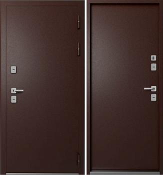 Дверь металлическая Термо М-1 960х2050мм L 1,2мм антик медь металл/металл