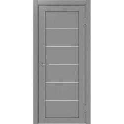 Полотно дверное Турин_506.12.60 эко-шпон серый-Панель/Мателюкс