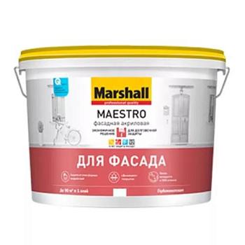 Краска В/Д для фасадов Maestro акриловая BC 9 л; MARSHALL