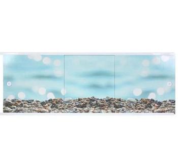 Экран для ванны 148 см прохладный бриз трехдверый Премиум Арт; Metakam