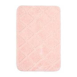 Коврик для ванной комнаты 40х60 см микрофибра розовый Rombo; 070-50