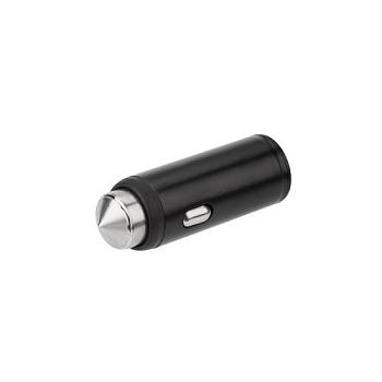 Зарядное устройство в прикуриватель USB 5V 2,4 A черное; REXANT, 16-0282