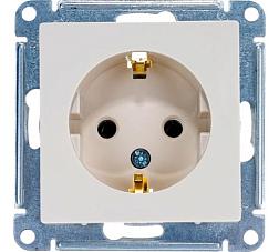 Розетка электрическая Atlas Design с/у 1-ая бежевая с/з; Schneider Electric, ATN000243