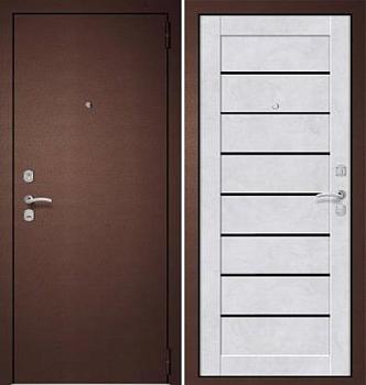 Дверь металлическая METIX 22 860х2050мм R медный антик/бетон снежный