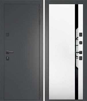 Дверь металлическая G-EVOLUTION Royal-2 960х2050мм L графит/белый софт; Интекрон