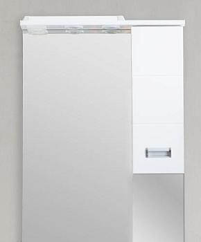 Зеркало-шкаф для ванной комнаты Балтика 70 левое белый МДФ; Blumarin
