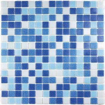 Мозаика стеклянная AQUA 100 4х20х20 32,7х32,7 на бумаге