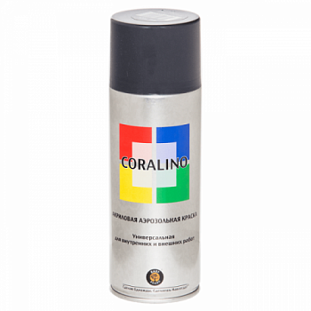 Краска аэрозольная CORALINO 520мл графитовый серый RAL7024 200г; C17024