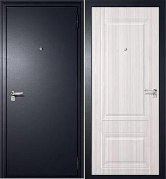 Дверь металлическая GOOD LITE 2 860х2050мм L серебро антик/ясень белый