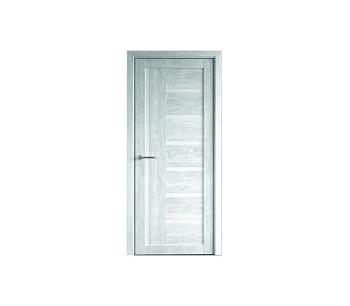 Полотно дверное Фрегат эко-шпон Мадрид дуб нордик 800мм стекло белое