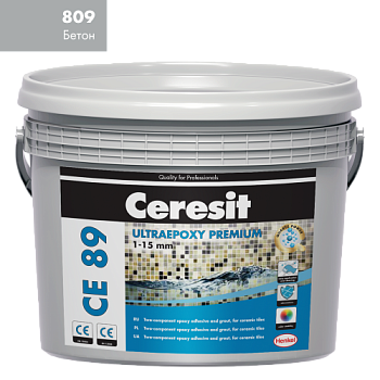 Затирка эпоксидная СЕ 89 C.Gray 809 2,5 кг; Ceresit (Церезит)