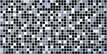 Панель ПВХ листовая мозаика Черная 288х432мм; Грейс