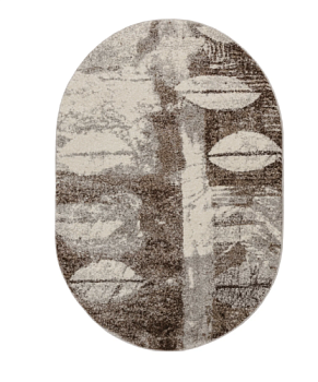 Ковер Matrix 160х230 см овальный серый с рис 1703-15011