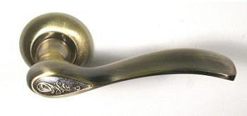 Ручка дверная раздельная Флория бронза античная; DH (N) 17-08 AB
