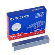 Скобы закаленные для мебельного степлера 12 мм ТИП 53 1000 шт; EUROTEX, 032332-012