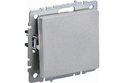 Выключатель 1-кл. с/у BRITE 10А IP20 с инд. алюм.;IEK, BR-V10-1-10-K47