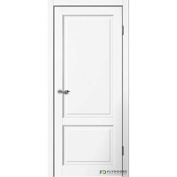 Полотно дверное Fly Doors CLASSIC С2 эмалит белый ПГ 800мм; Сибирь Профиль
