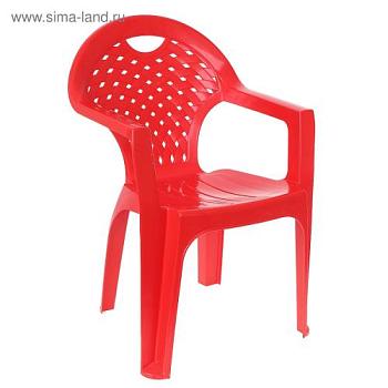 Кресло пластик красное макс нагрузка 100 кг; 1346391