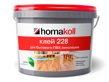 Клей для ПВХ покрытий 228 7 кг д/бытового линолеума; HOMAKOLL