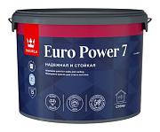 Краска В/Д для стен и потолков Euro Power 7 матовая С 9 л; TIKKURILA